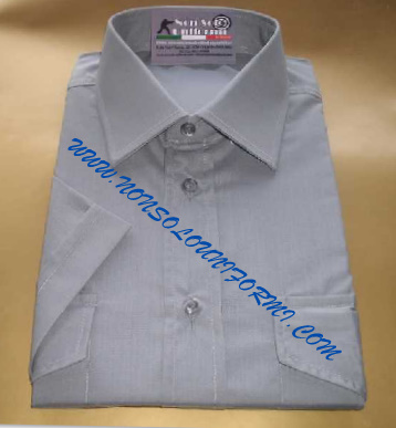 Camicia policot. M/C tipo militare Grigio